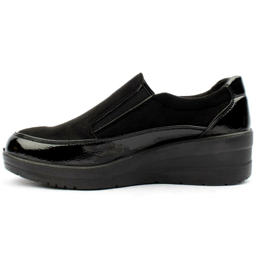 Women Propet | Ww1602 Casual Shoe - Black Patent