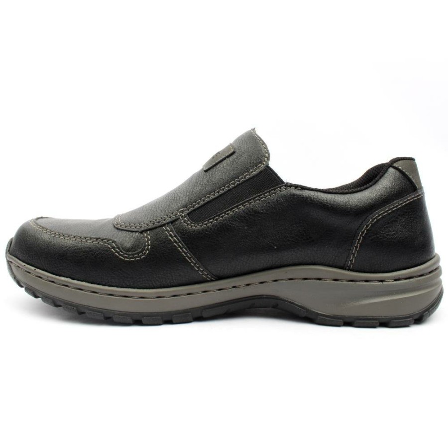 Men Rieker | 03355 Slip On Shoe - Black