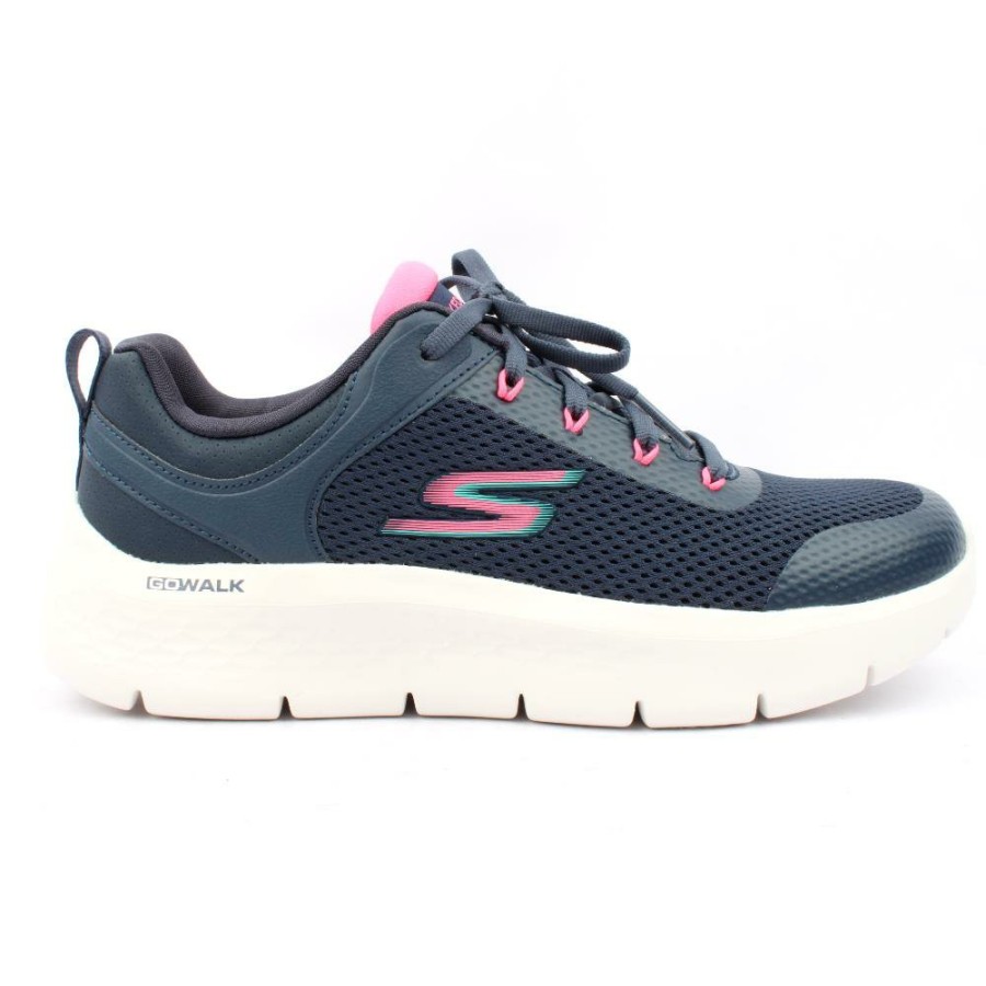 Women Skechers | 124817 Go Walk Flex - Navy Multi