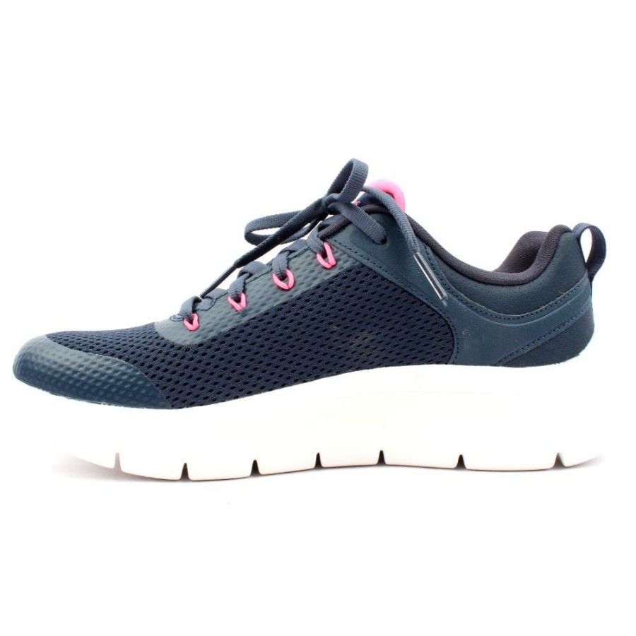 Women Skechers | 124817 Go Walk Flex - Navy Multi