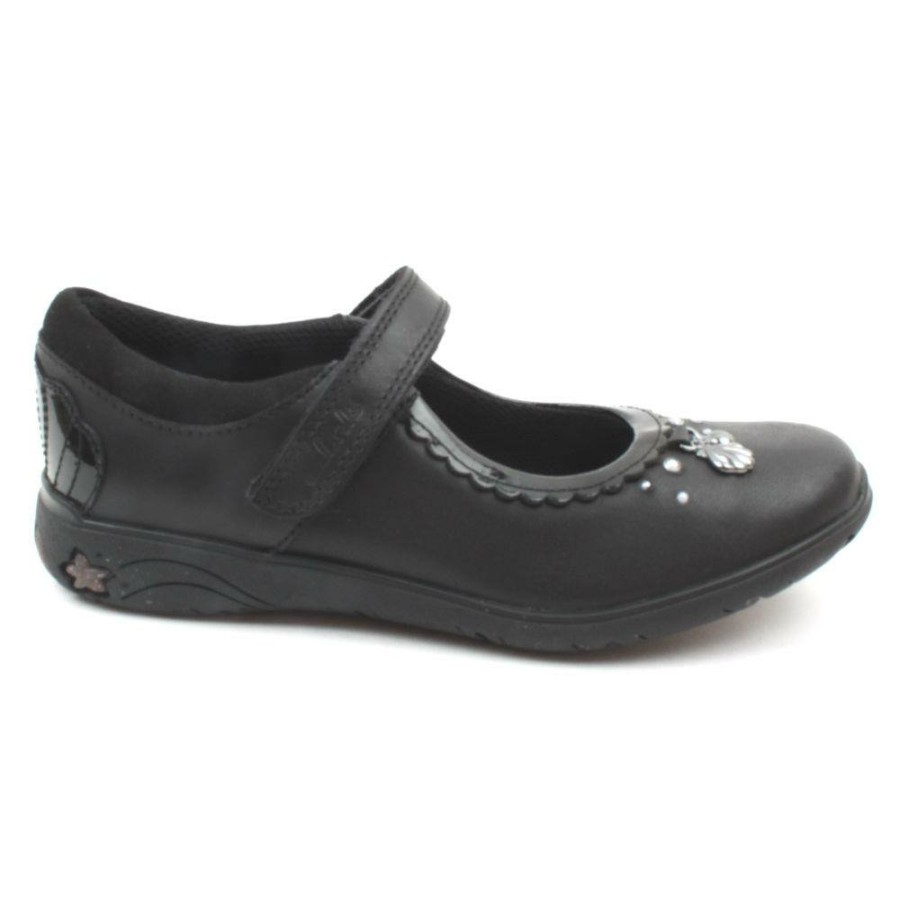 Kids Clarks | Sea Shimmer Junior Shoe - Black G