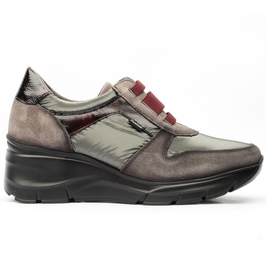 Women Fluchos | F1509 Laced Shoe - Metallic