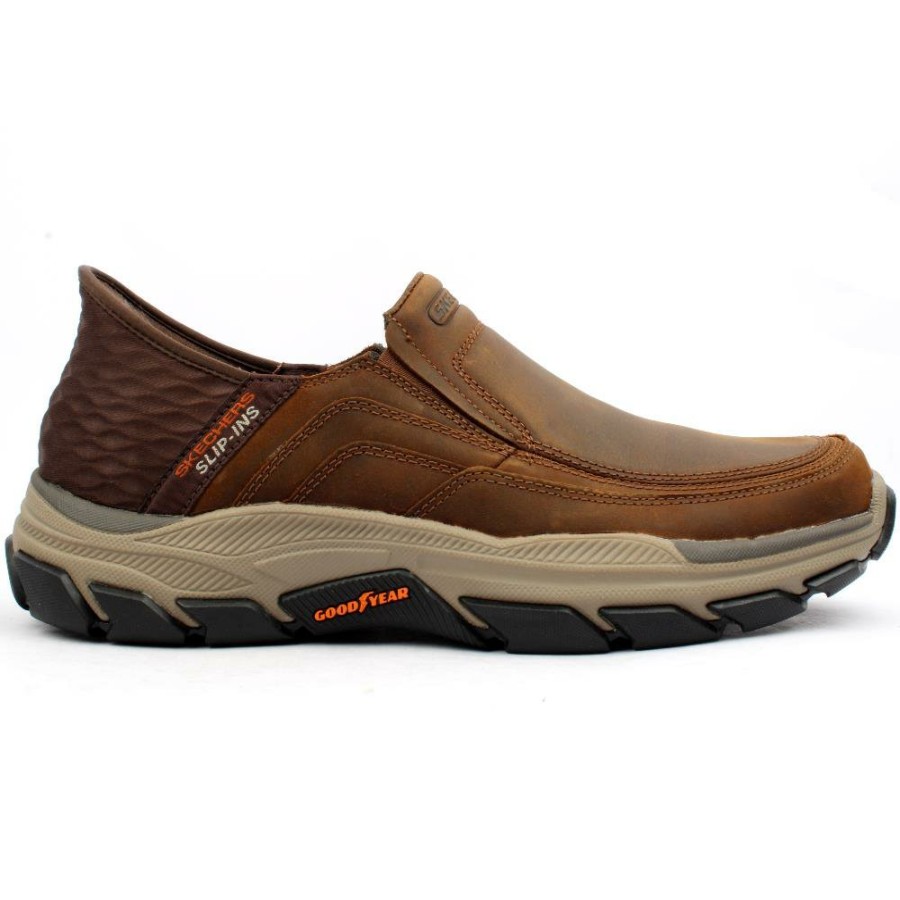 Men Skechers | 204810 Respected Shoe - Dark Tan