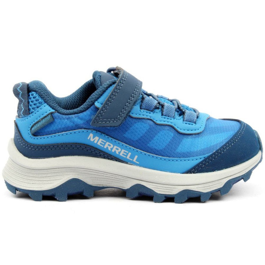 Kids Merrell | Mk265979 Moab Junior Shoe - Blue