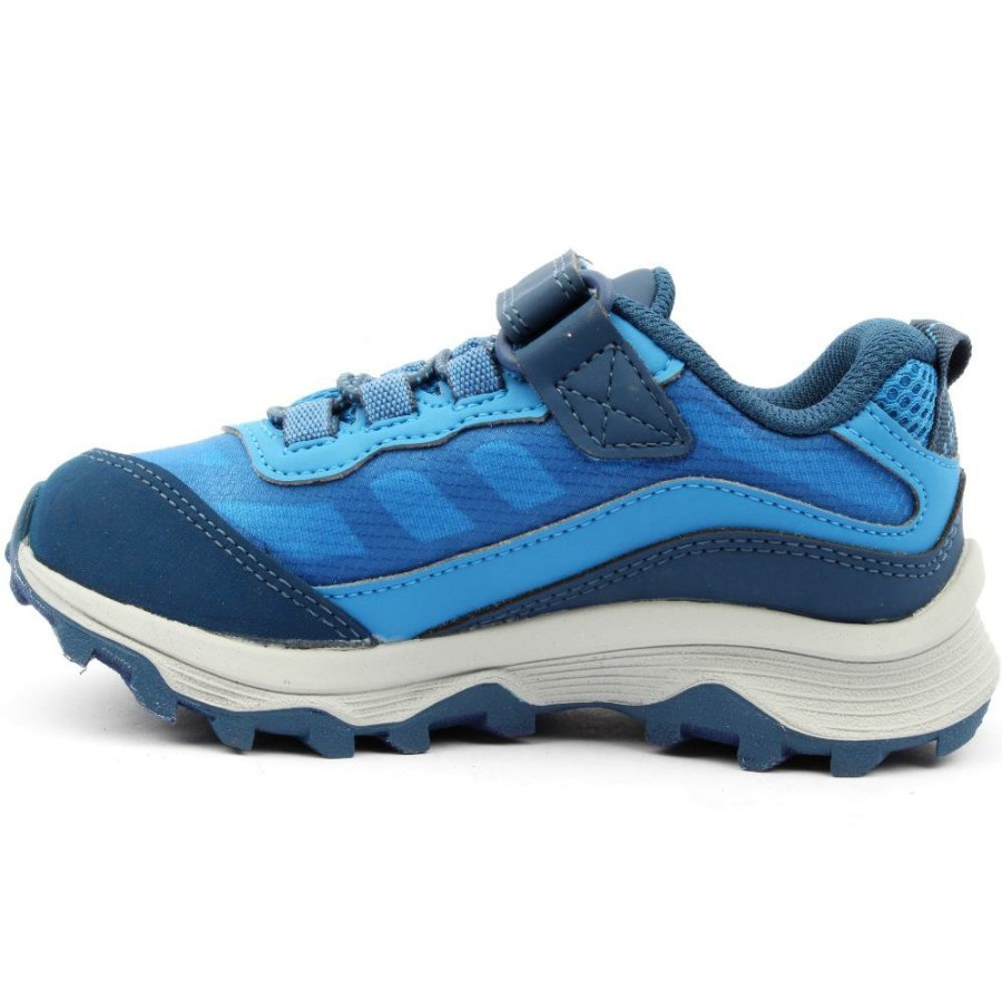 Kids Merrell | Mk265979 Moab Junior Shoe - Blue