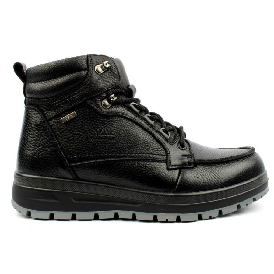 Men G Comfort | A916 Laced Boot - Black Leather