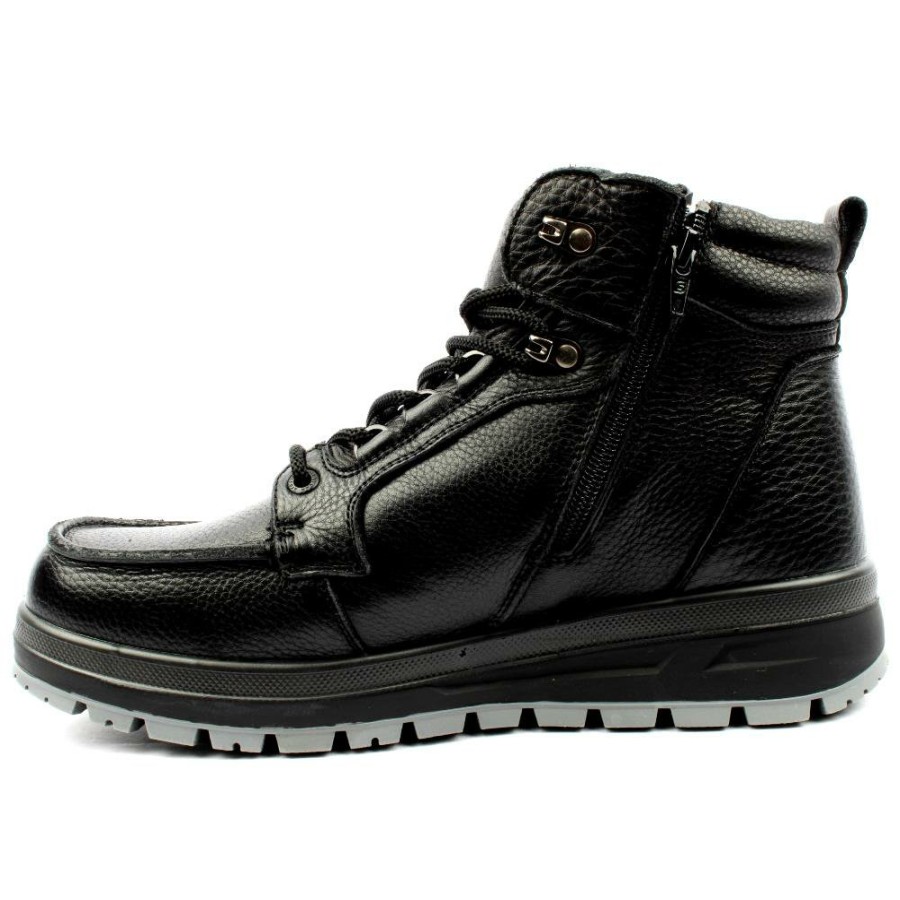 Men G Comfort | A916 Laced Boot - Black Leather