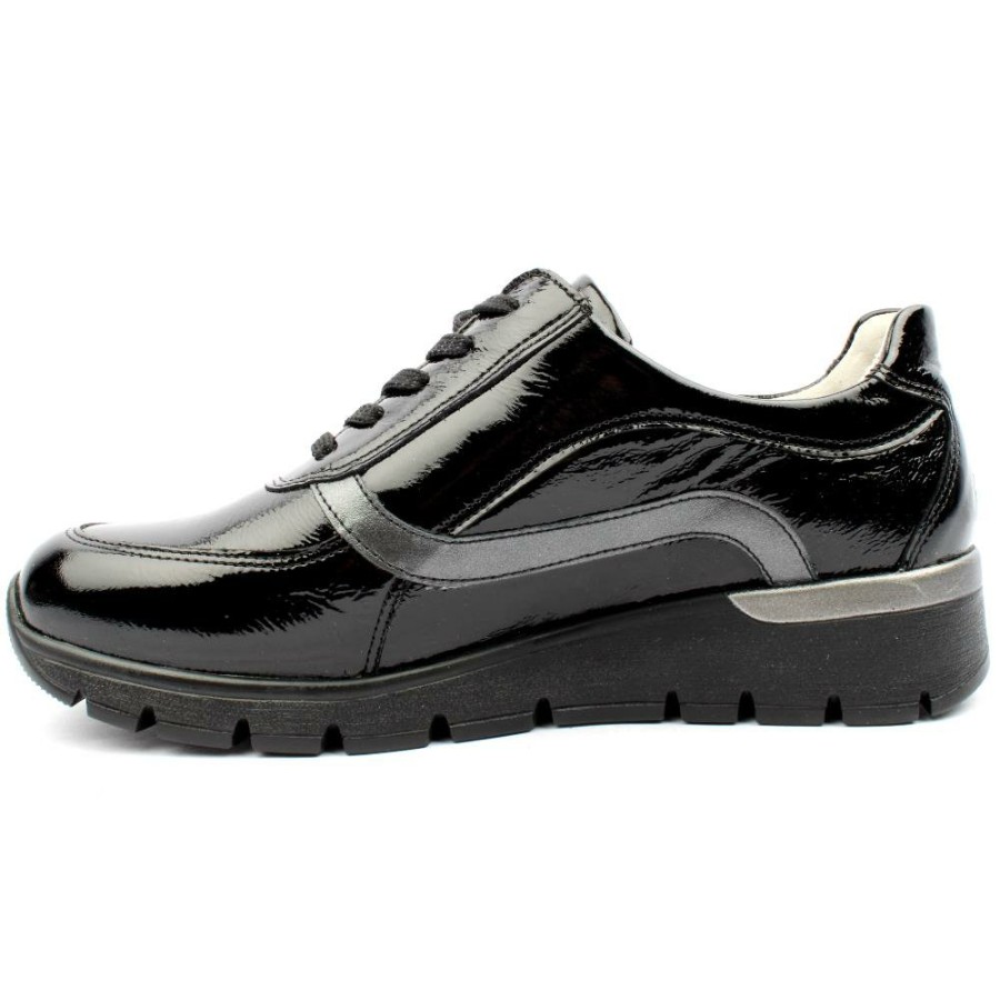 Women Waldlaufer | 626014 Ladies Shoe - Black Patent