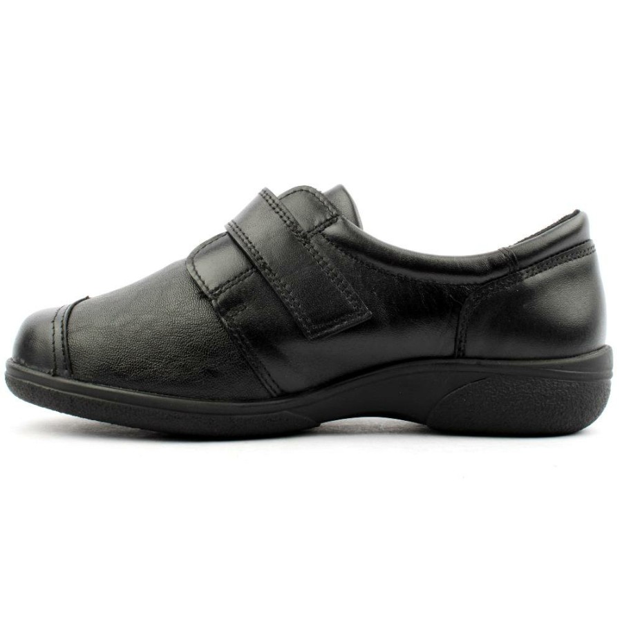 Women DB | S 78998Owl 2V Wide Fit Velcro Shoe - Black